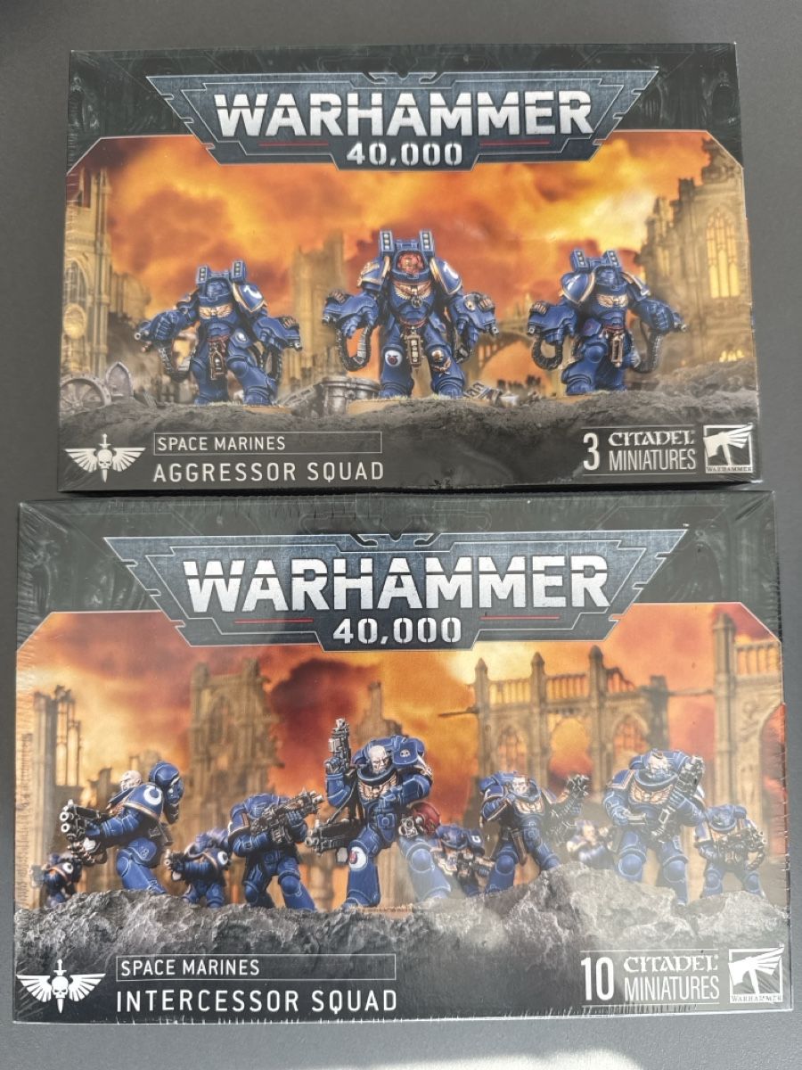 Modellbausätze & Standmodelle: Warhammer 40K Space Marines Aggressor & Intercessor Squad – Neu und originalverpackt aus Zürich von fed_5zp9