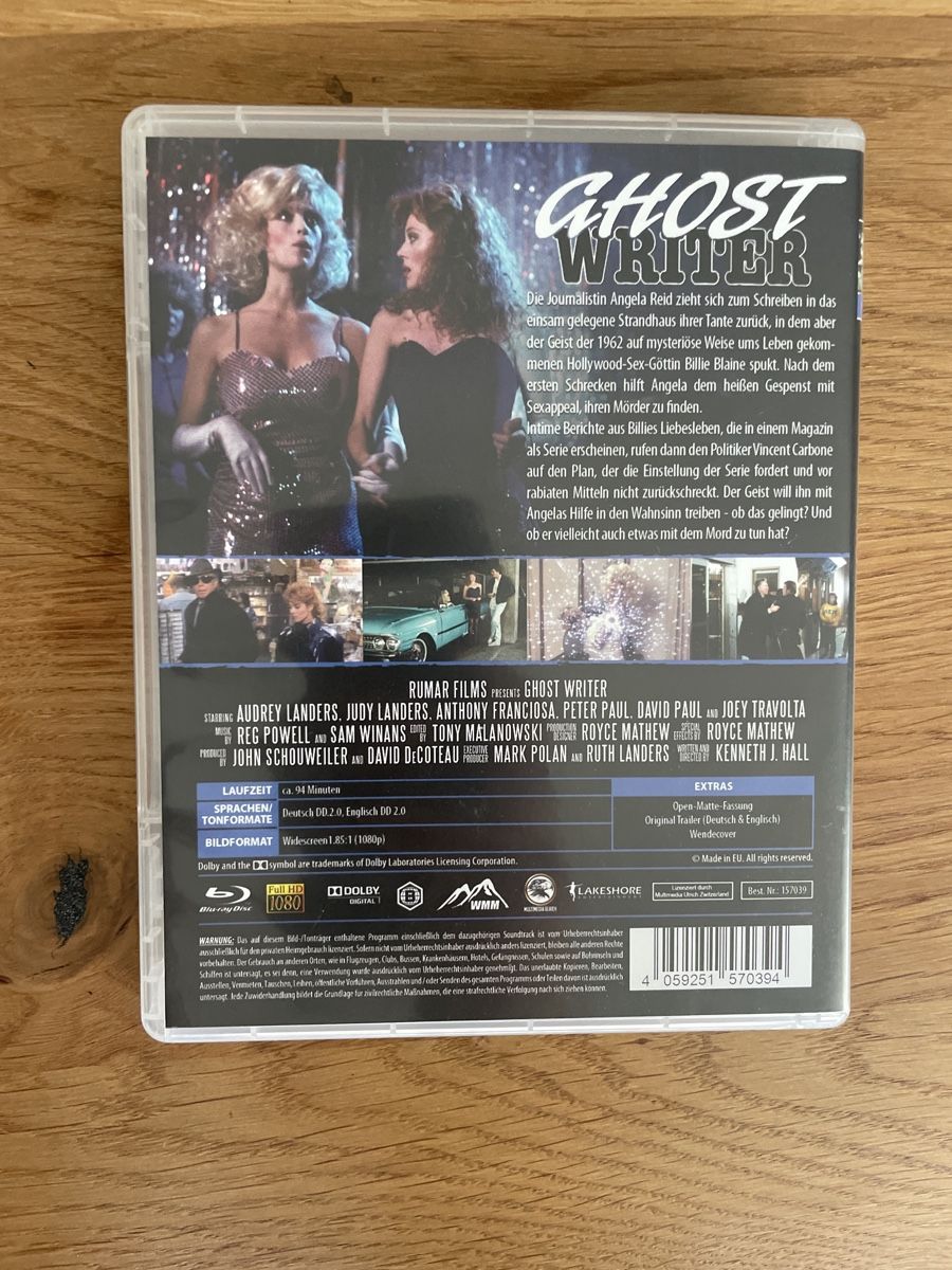 Tutti i DVDs: Ghost Writer (1989) BluRay – Usato da Hagendorn venduto da masterchieff 1