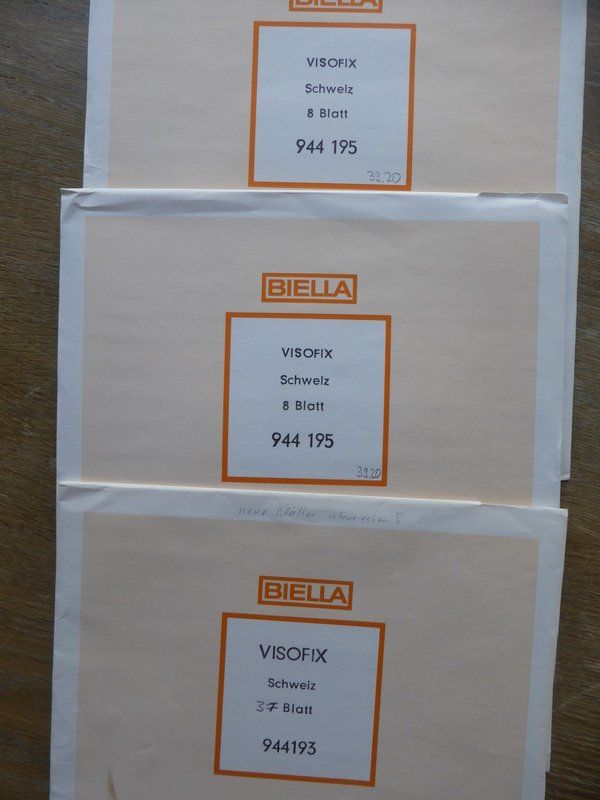 Biella Album: BIELLA -- div. Vordruck - + Einlageblätter – Usato da Egliswil venduto da Trens01 2