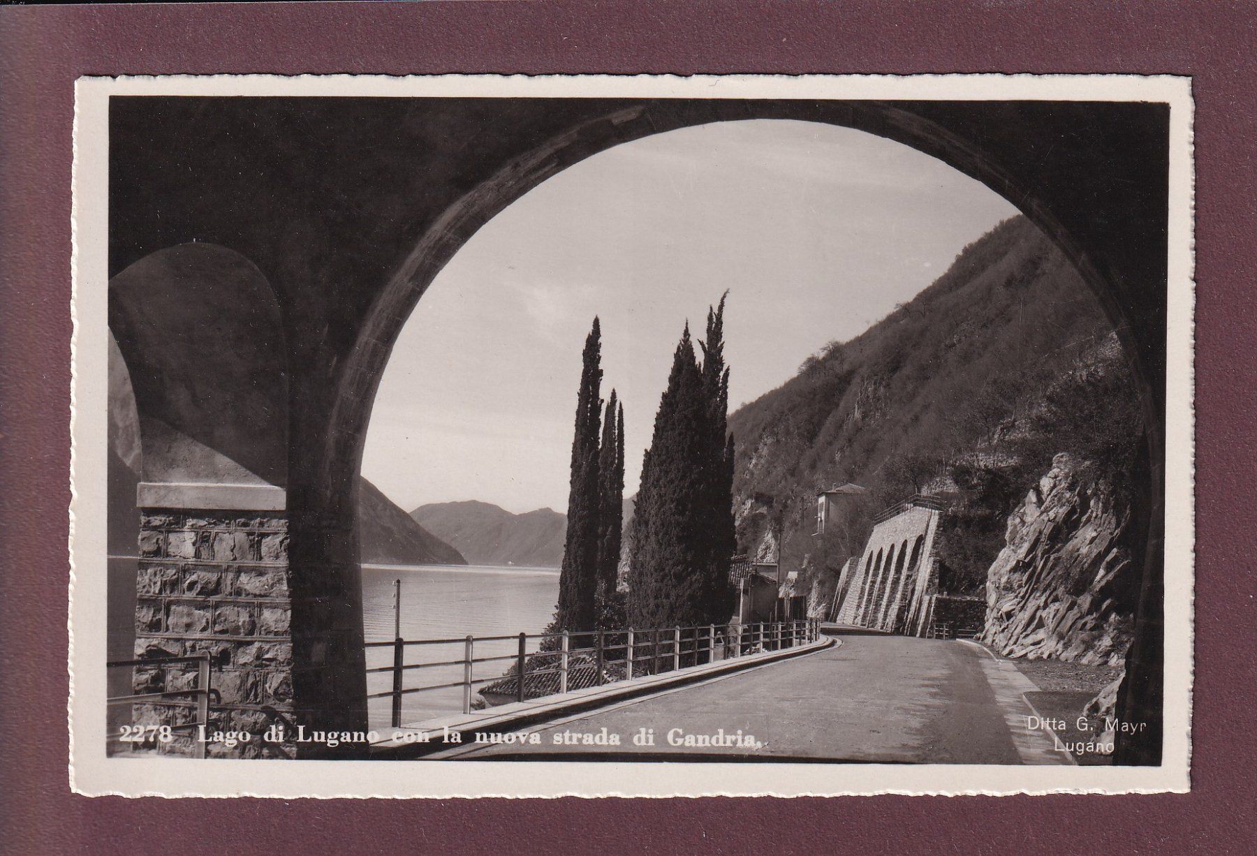 Cartes postales: Nuova strada di GANDRIA – D'occasion à Pully par nicecards