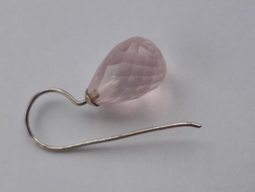 Orecchini pendenti & Orecchini a lobo: Elegante Ohrhänger mit Rosenquarz . – Nuovo (secondo la descrizione) da Winistorf venduto da acreativ 2