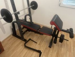 Weider Pro330 Hantelbank/Hometrainer mit Kettler Gewichten