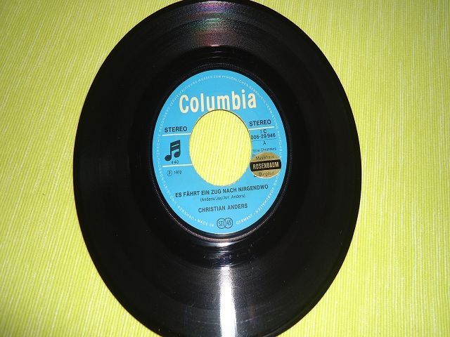 Dischi in vinile: * Single, es fährt ein Zug nach Nirgendwo, Christian Anders – Usato da Ergisch venduto da Baluna24