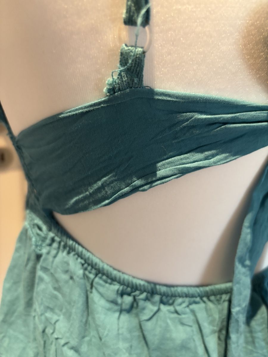 Robes: Kleid Petrol Grösse 36 Baumwolle mit Spitze – D'occasion à Salenstein par Silly...0 4