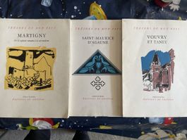 Lot de 3 livres anciens « Trésors de mon pays » – Valais – É