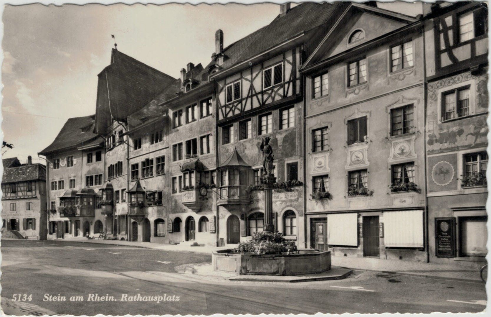 Cartoline postali: SH 35 Stein am Rhein Rathausplatz – Nuovo (secondo la descrizione) da Fribourg venduto da philafri