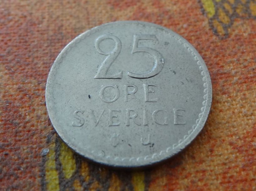 Alle Münzen: SUEDE  25  Ore  1970 – Gebraucht aus Romanel-sur-Lausanne von Swift13 1