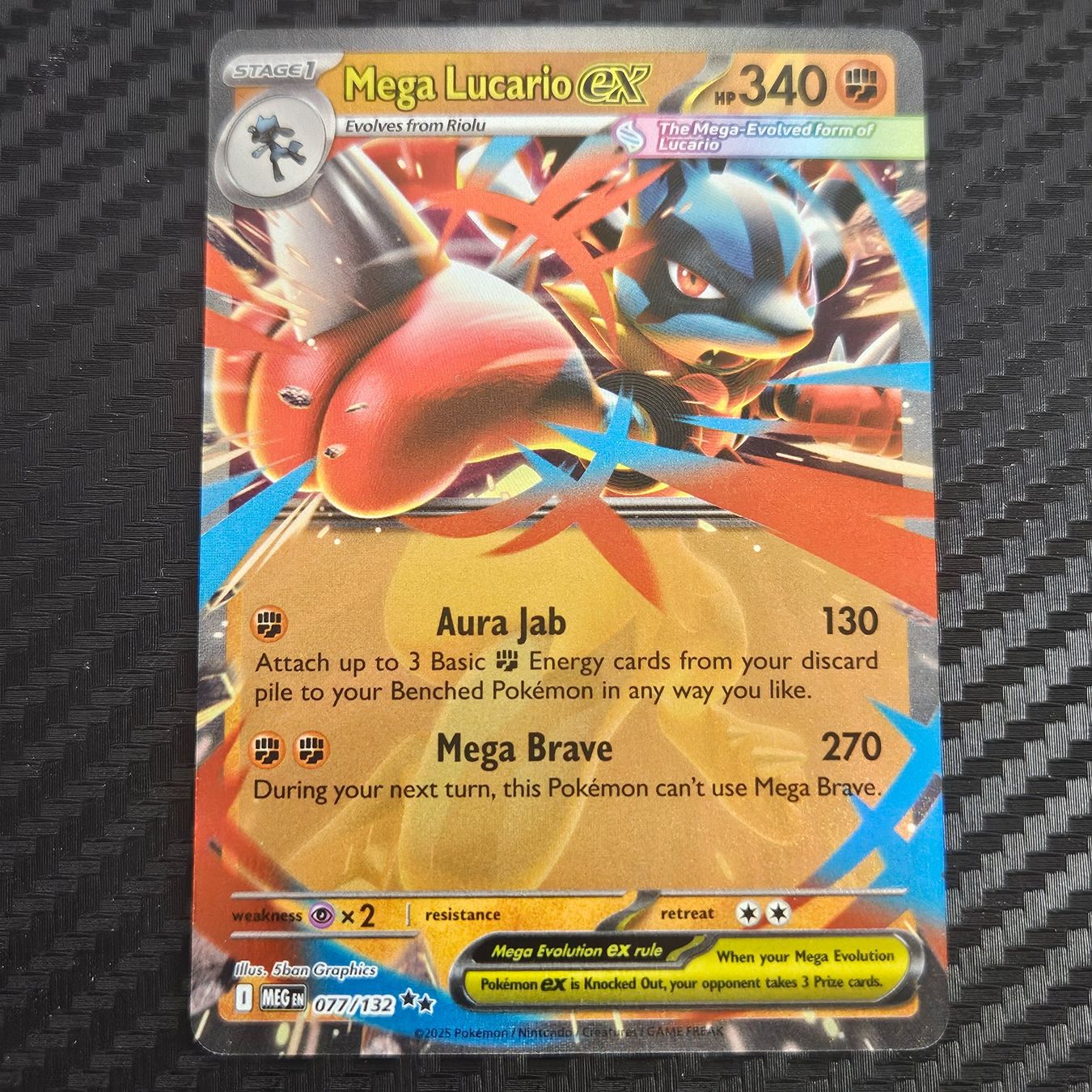 Pokémon Cartes à collectionner: Pokemon Mega-Lucario ex 077/132 Mega Evolutions EN – Neuf (Voir description) à Cousset par PokePlus