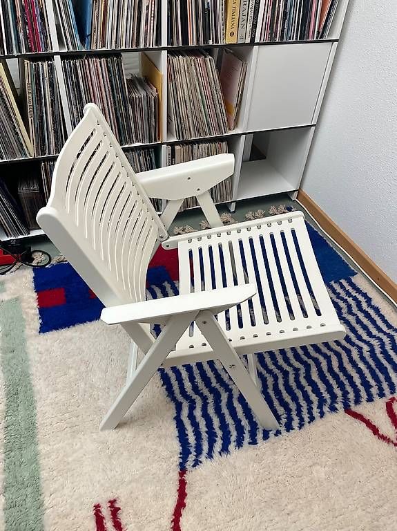 Chaises: Rex Kralj - Rex Folding Lounge Chair - weiss – D'occasion à Zürich par Besije 1