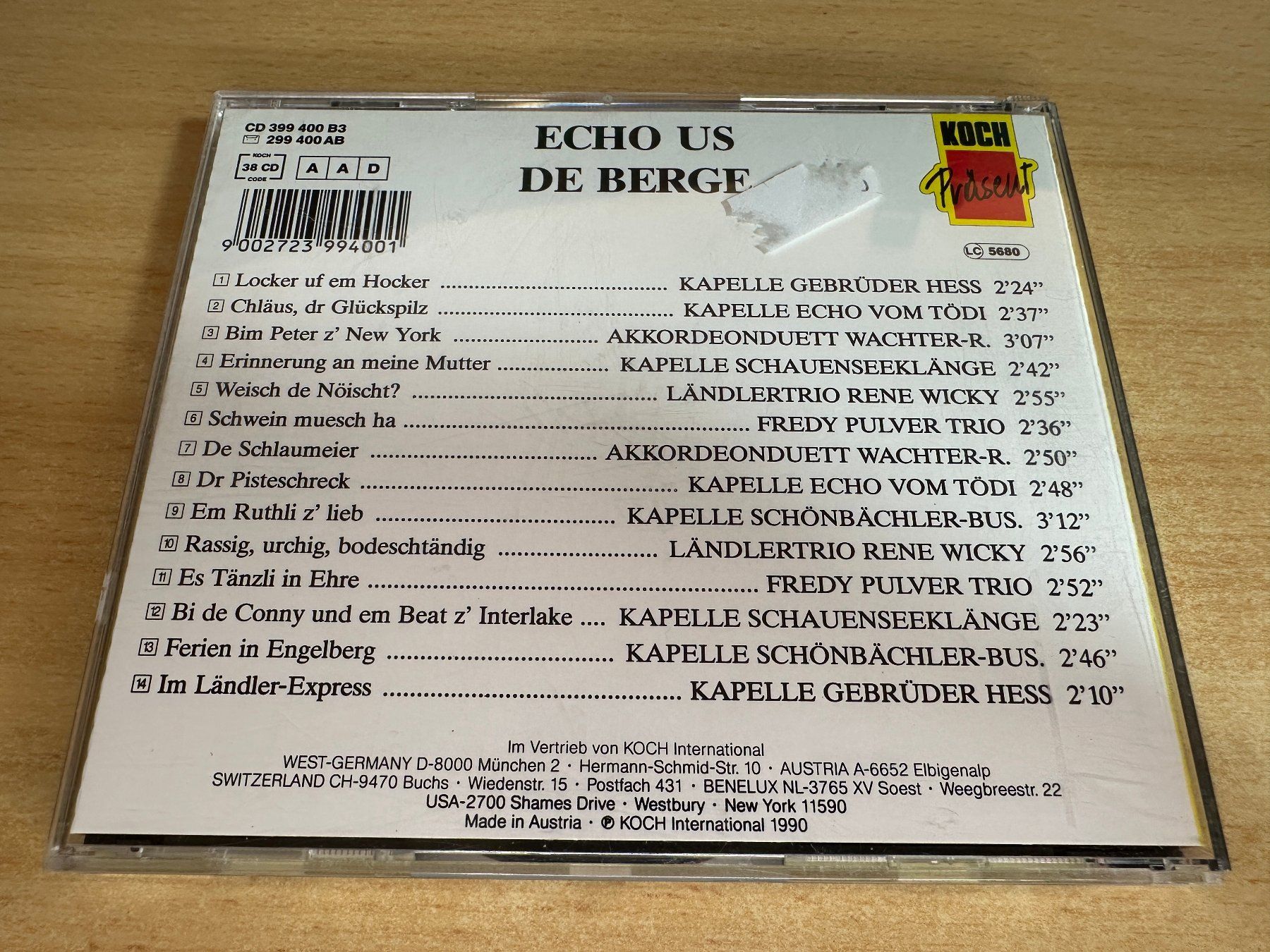 CD: J3 Various - Echo Us De Berge – Usato da Rikon im Tösstal venduto da Alpenmutz 1
