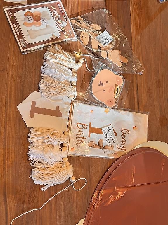 Tutte le decorazioni: 1 Geburtstag Deco Bär – Nuovo e nell'imballaggio originale da Emmenbrücke venduto da Lucien022 1