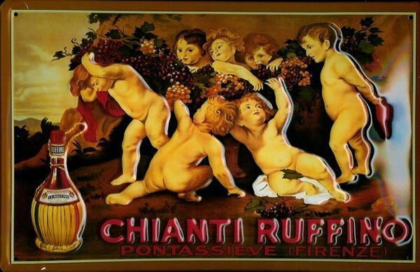 Insegne: Blechschild 3D-CHIANTI RUFFINO – Nuovo e nell'imballaggio originale da Rupperswil venduto da big-one-sale
