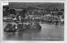 Rolle et L'Ile de la Harpe, vues d'avion  - Flugaufnahme