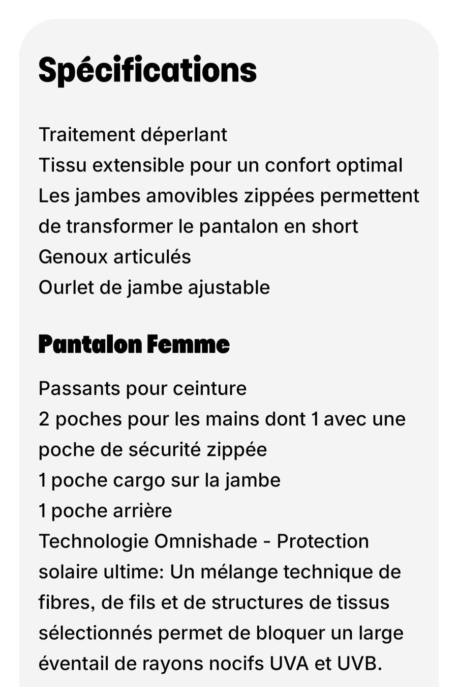 Columbia Hosen: Pantalon de randonnée Columbia – Gebraucht aus st-Léonard von Pegaze0 6
