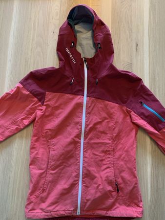 Ortovox Jacket Women Medium Hooded Pink Burgundy Used