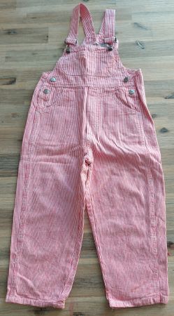 Dünne Kinder Latzhose rot-weiss gestreift Grösse 98 H&M