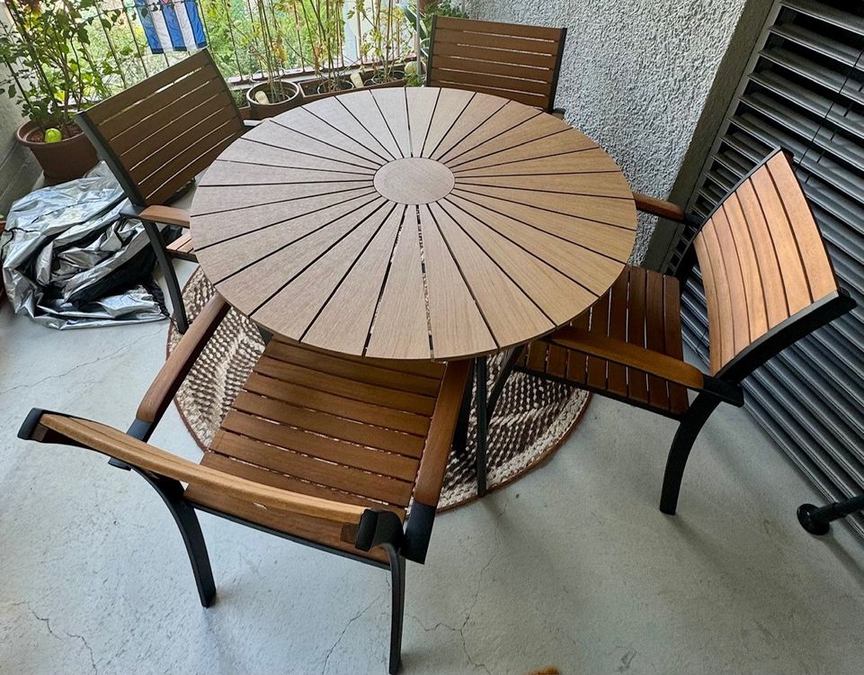 Gartentisch mit Stühlen von Jysk – gepflegt & robust (Gebraucht) in Zürich für CHF 61 – nur Abholung auf Ricardo kaufen