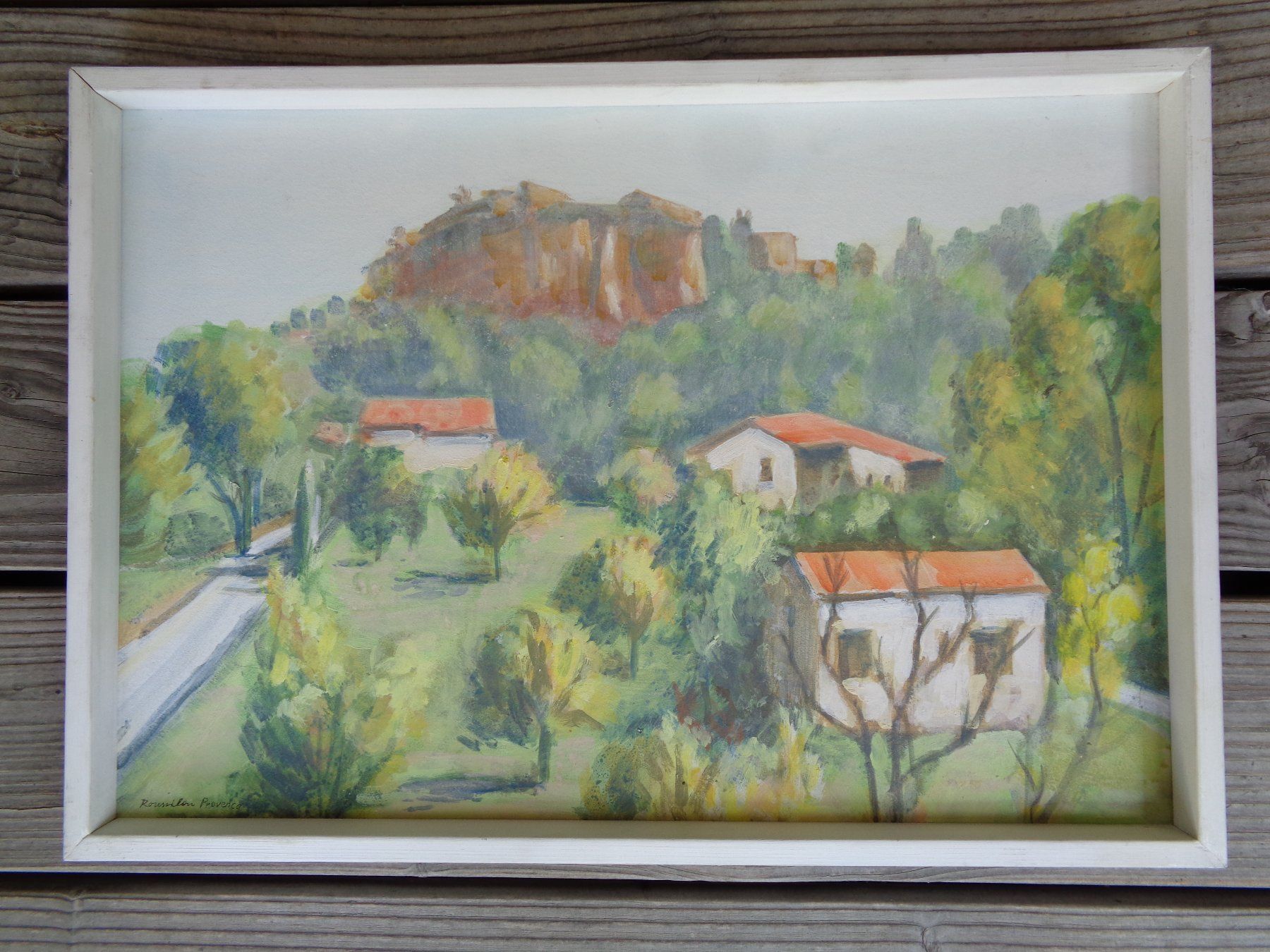 Tableaux: GEMÄLDE ROUSSILLON PROVENCE FRANKREICH – D'occasion à Henggart par Pascha22