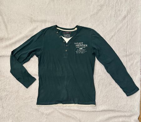 Langarmshirt Esprit dunkelgrün Gr. M, gut erhalten