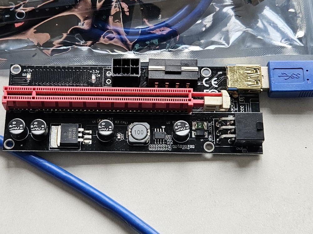 Lecteurs & Adaptateurs: PCI-E Riser Adapter Card USB 3.0 Extender Cable – Neuf (Voir description) à Solothurn par Sam79 1