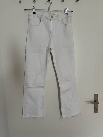 Weisse Jeans von Zara, Gr. 36