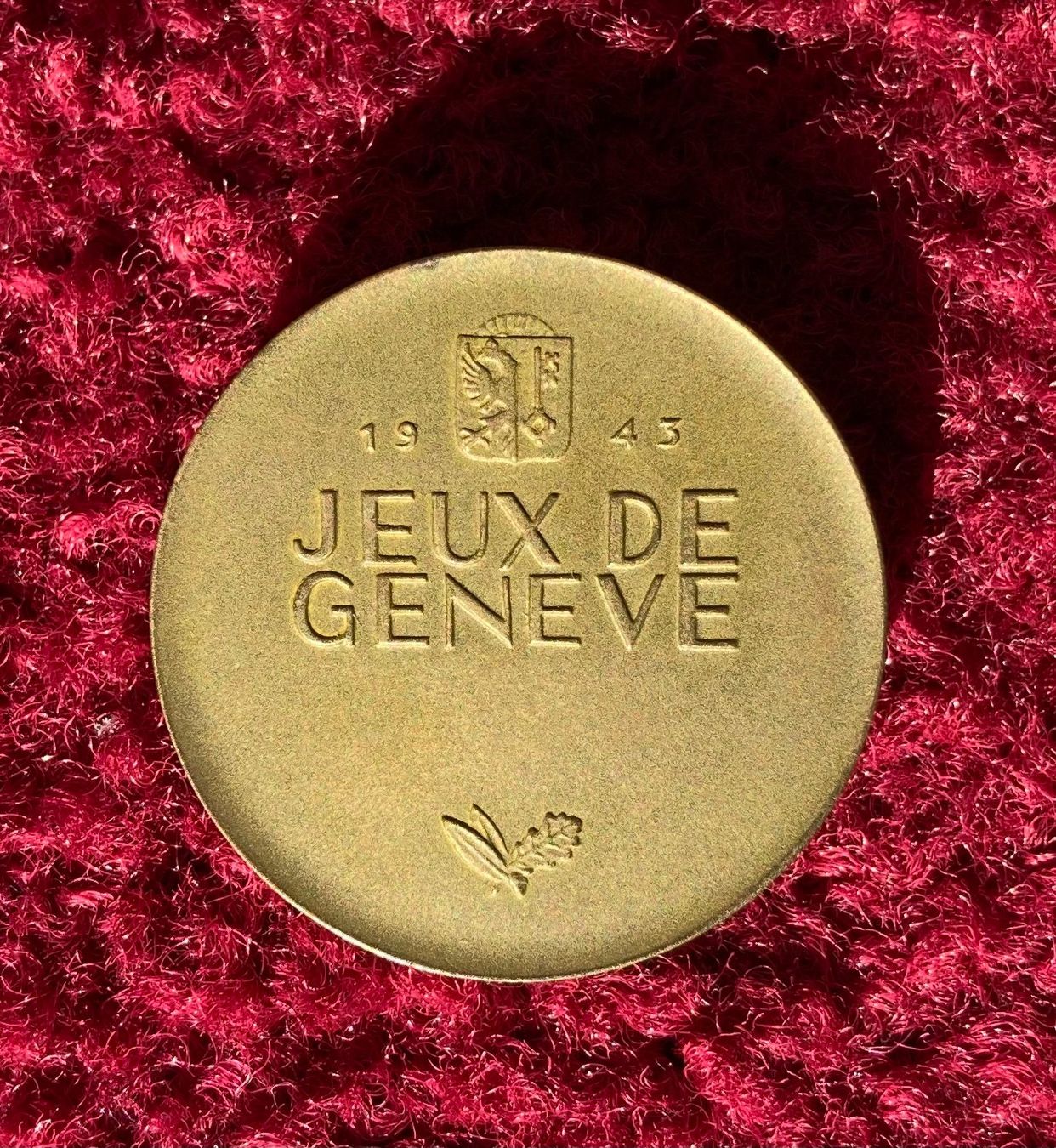 Medaglie: Médaille "Les Jeux de Genève - 1943" – Usato da Versoix venduto da HELVETICA_1 1