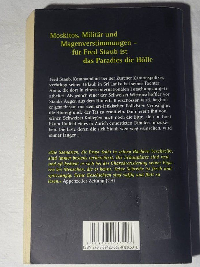 Libri: Ernst Solèr - Staub im Paradies – Usato da Vordemwald venduto da erw_lk5r 1