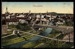 AK Frauenfeld, Gesamtansicht mit Brücken