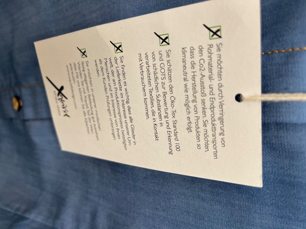 Blusen: Xquisit Damenbluse Gr. 34 blau 100% Tencel – Neu (gemäss Beschreibung) aus Aarau von REVIVI 3