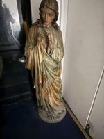 Heilige Mutter Gottes Statue, Holz, Antik, Rarität!