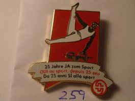 1 Pin 25 Jahre ja zum Sport Barren Turnen (259)