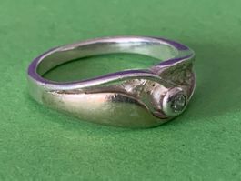 Silberring jugendstil goldi-argento (56)