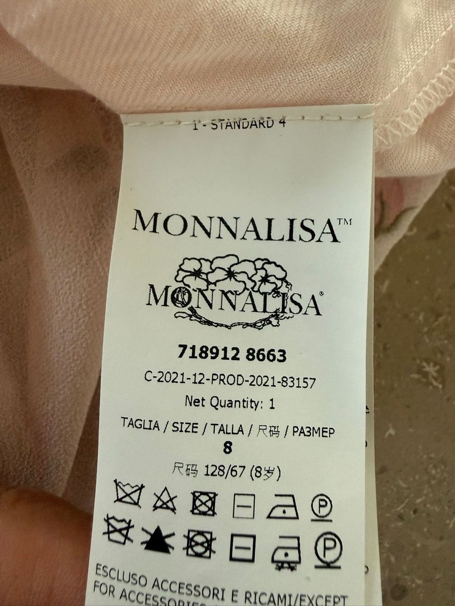 Monnalisa Vestiti & Gonne: Monnalisa Kleid mit Rosen – Usato da Wädenswil venduto da yan_gm82 3