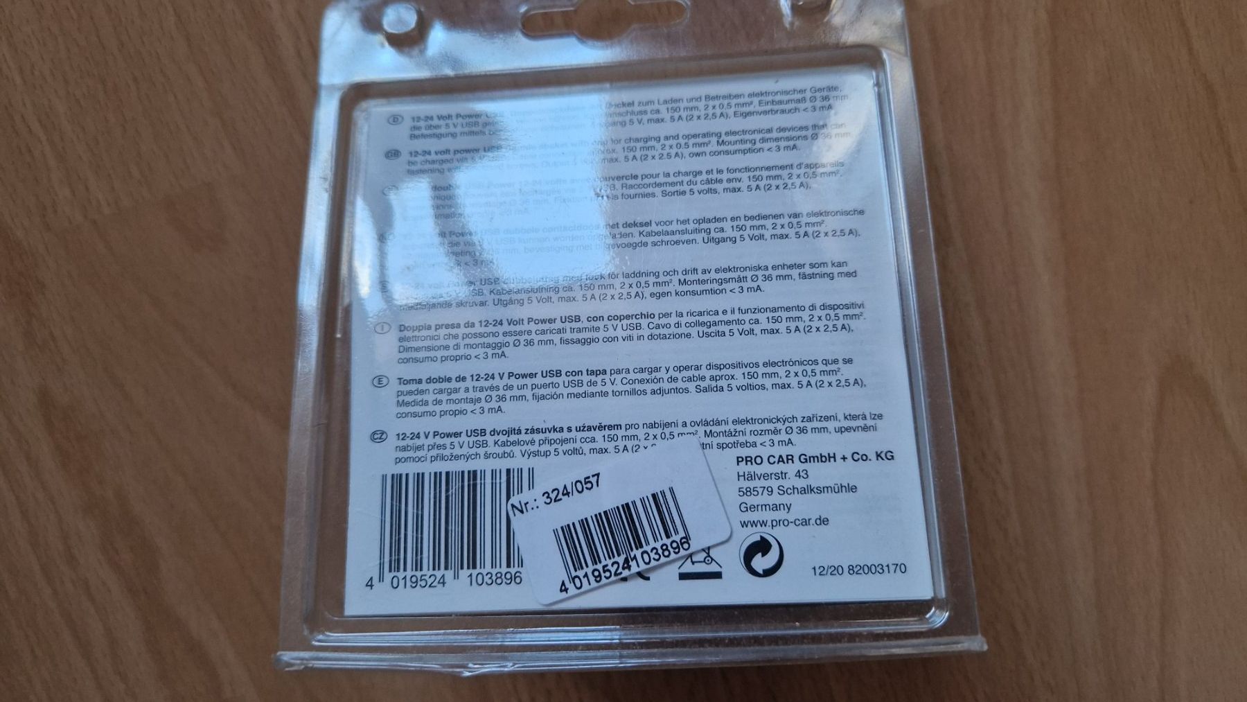Interruttori: Pro Car USB-Doppelsteckdose 12-24 Volt – Nuovo (secondo la descrizione) da Zürich venduto da Korhal 1