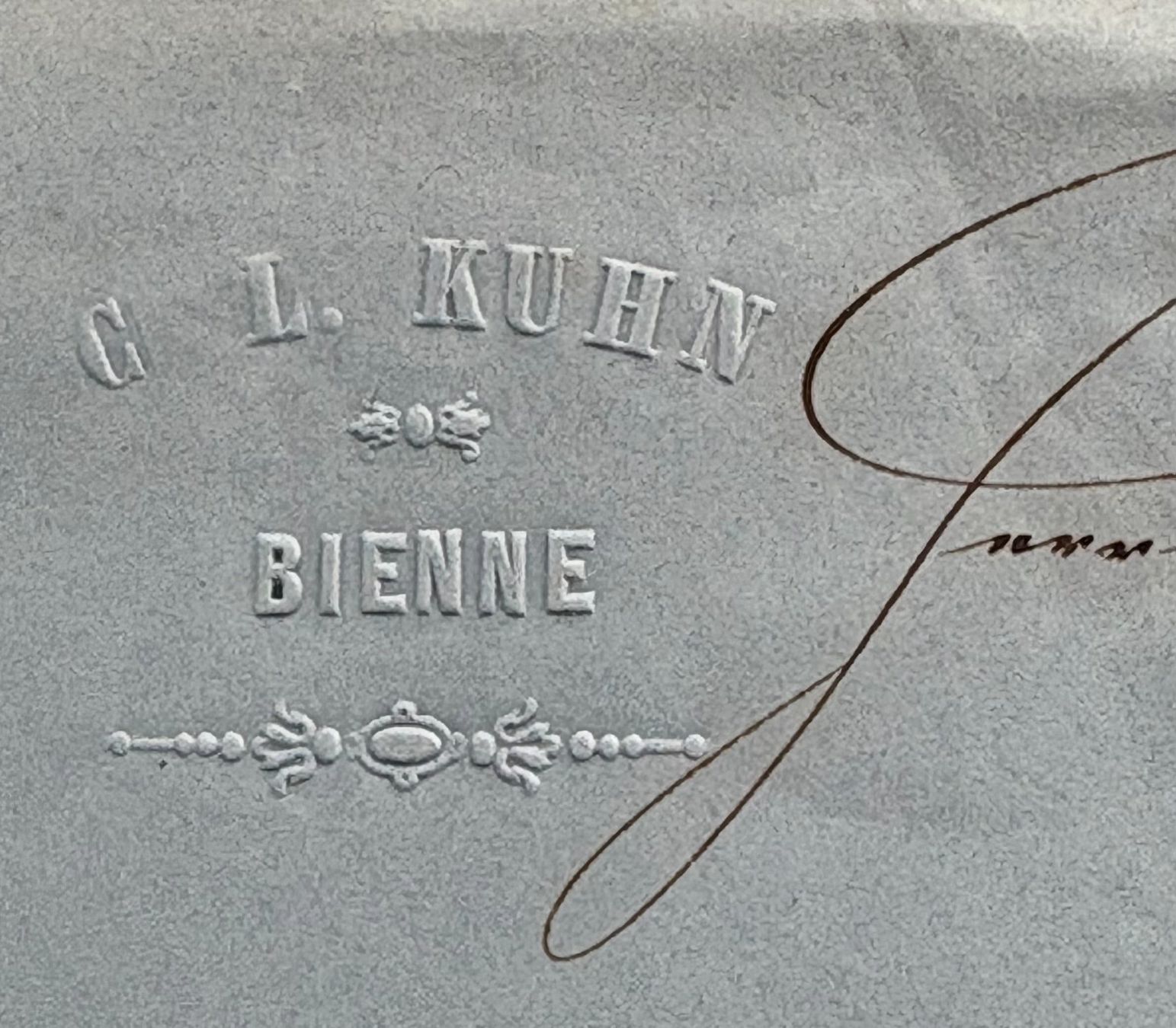 Documenti: ANTIKES DOKUMENT 1866 KUHN BIENNE – Usato da Ostermundigen venduto da crazy-horse-1840 1