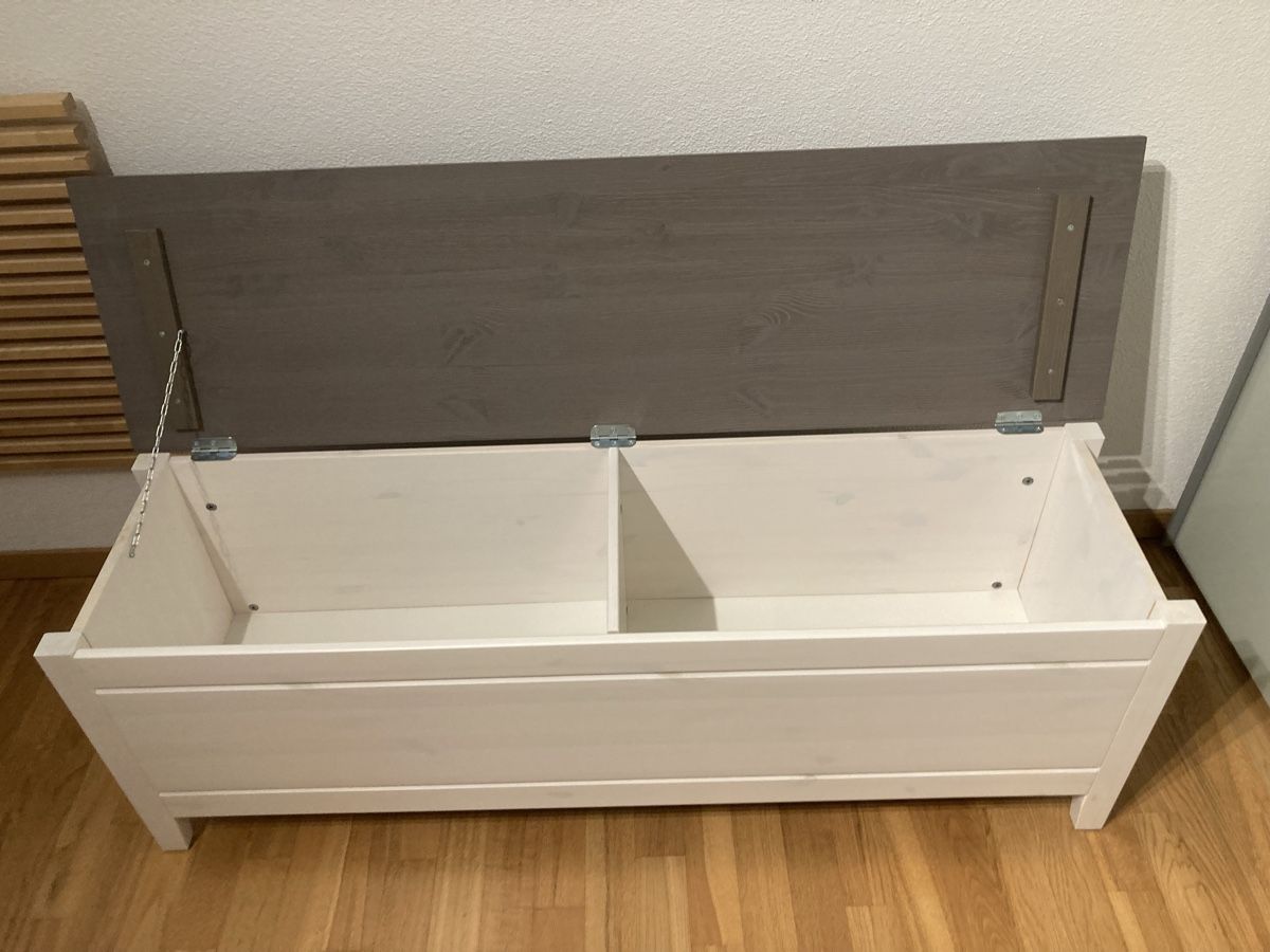 Truhen: Holztruhe weiss / grau – Gebraucht aus Zürich von Bossy67 1