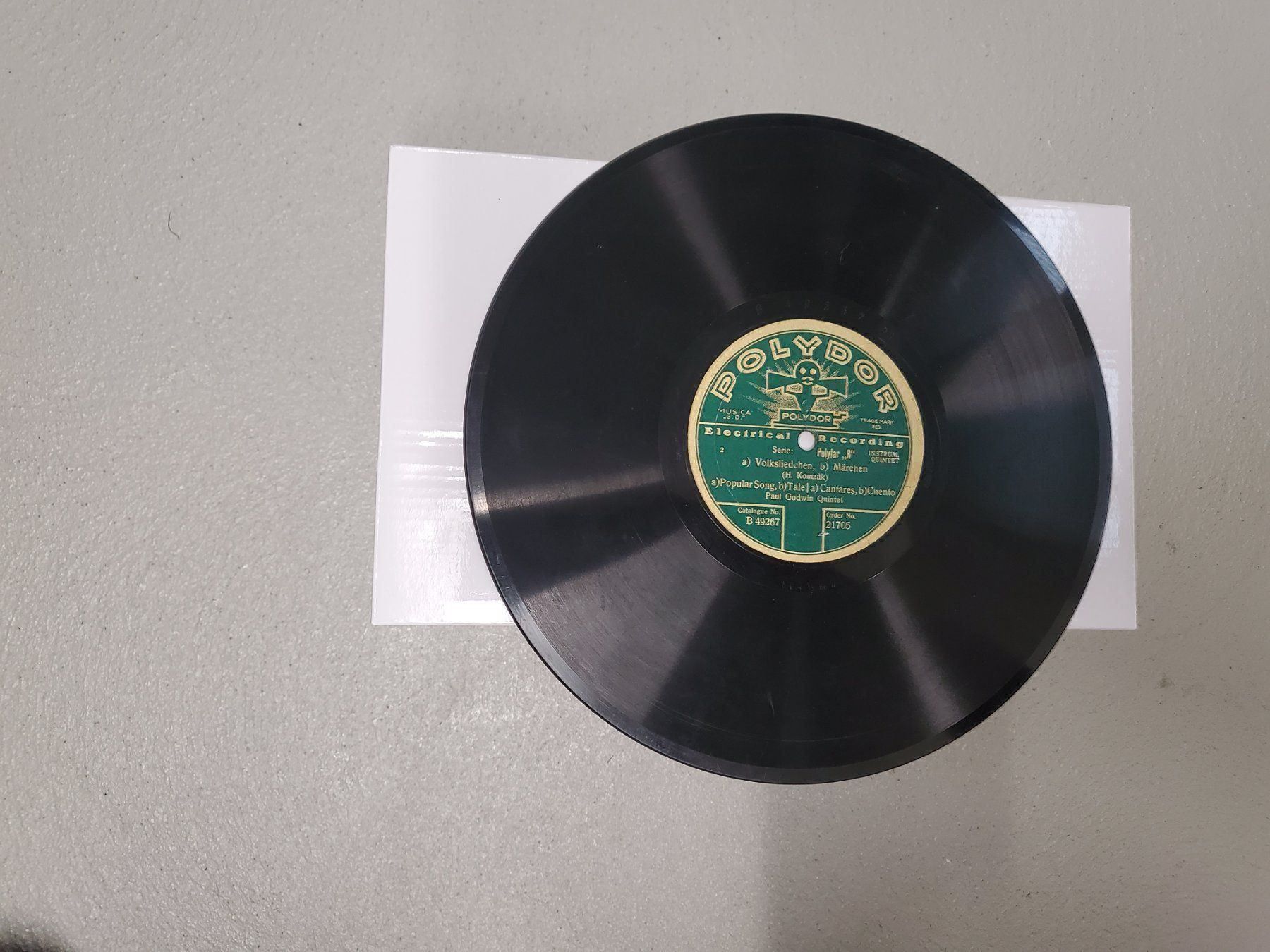 Schallplatten: Schellackplatte Polydor Gra. Abuelecita Paul Godwin Quartett – Gebraucht aus Unterägeri von 0alfa0 1