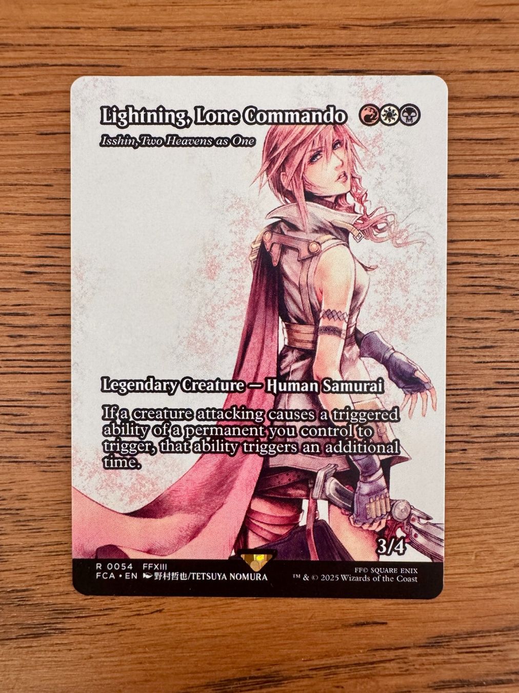 Magic The Gathering Sammelbilder & Trading cards: Isshin, Two Heavens as One (Lightning, Lone Commando) FF – Neu (gemäss Beschreibung) aus Rechthalten von