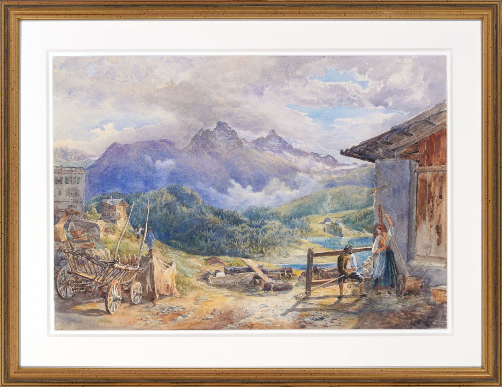 Gemälde: Aquarelle St. Moritz / Silsersee / Lej da Cavloccio – Gebraucht aus Meilen von Anonymous3 2