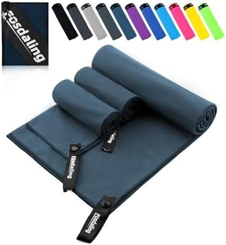 Biancheria da letto: Handtuch 3er Gross 200 100cm 2 Klein 80 40cm Microfaser – Nuovo e nell'imballaggio originale da Hundwil venduto da pak_7zvn 1