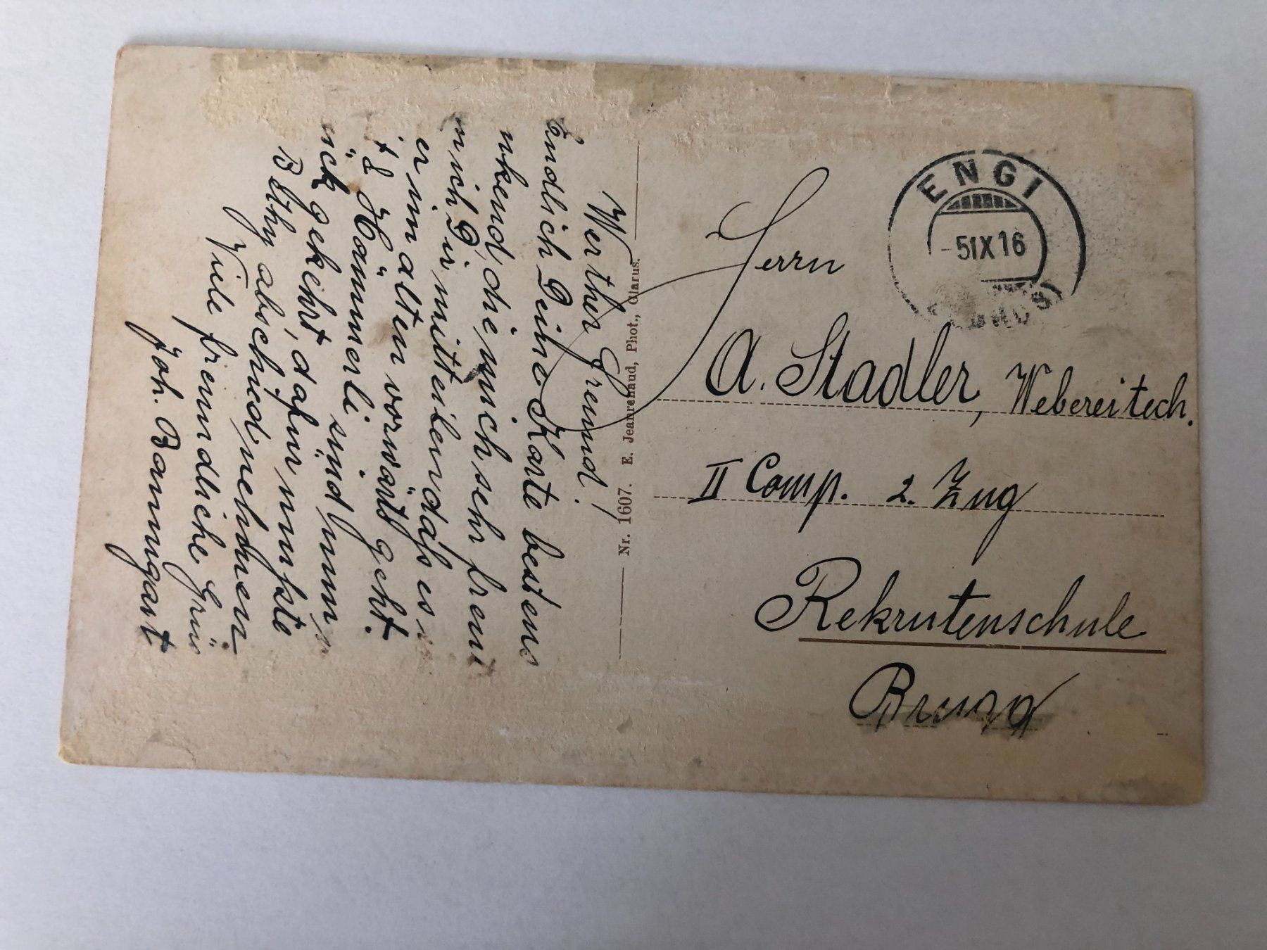 Cartes postales: Ansichtskarte Engi (GL) ,  1916 – D'occasion à Pfäffikon ZH par Waltoversand 1