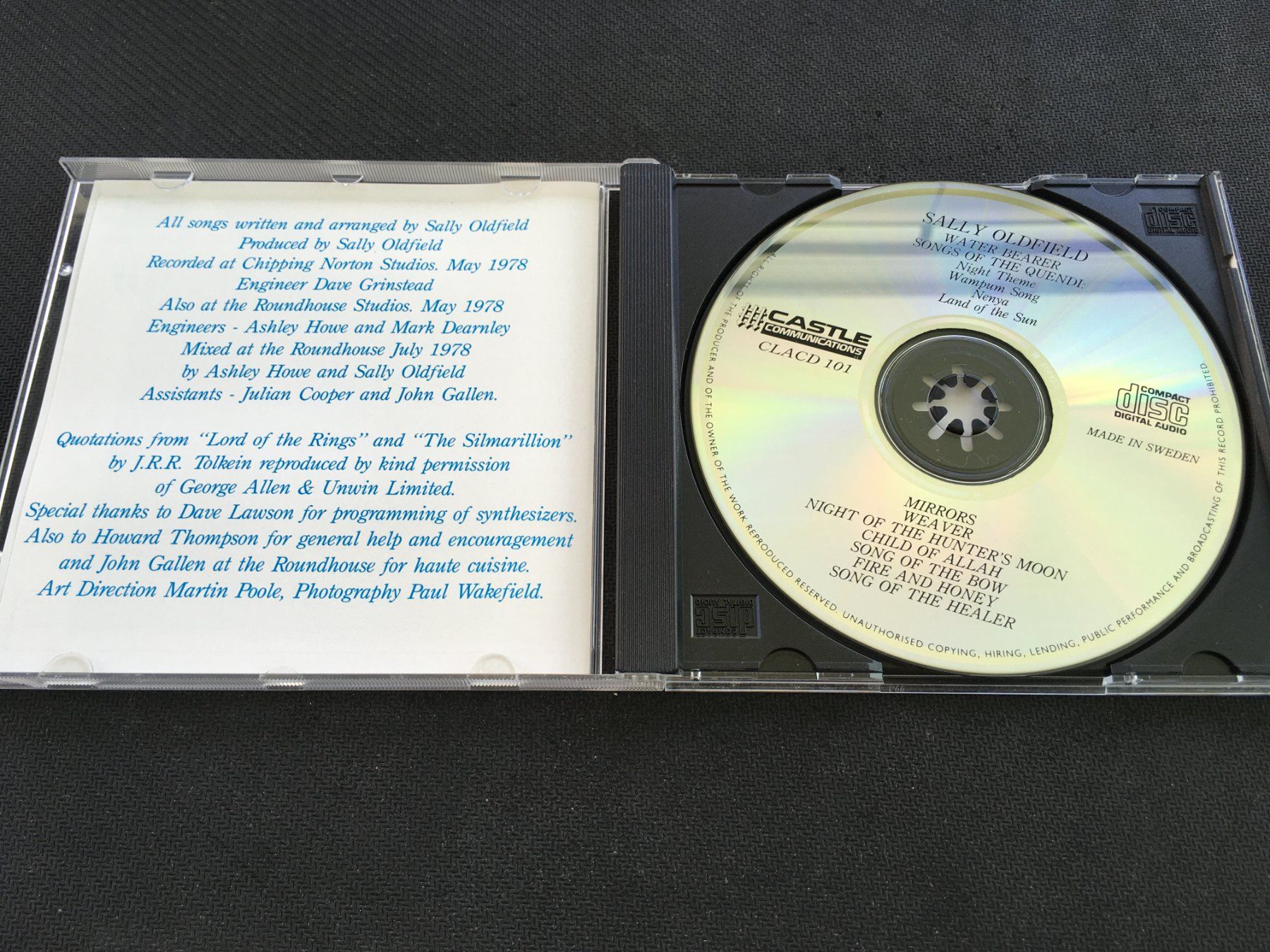 CD: Sally Oldfield - Water Bearer -CD- – Usato da St.Gallen venduto da MedienJoe 1