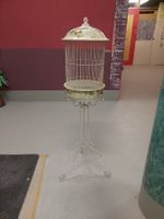 Vogelkäfig Herm. Sommer mit Blumenmuster auf Standfuss