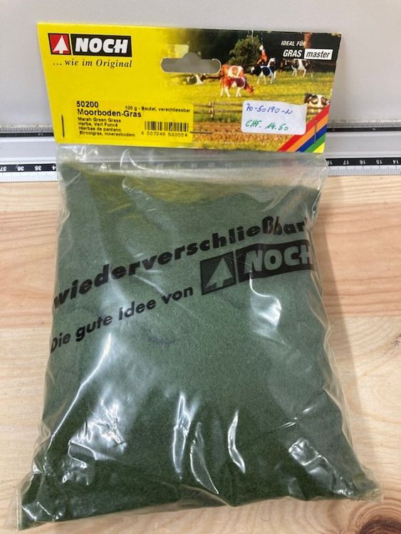 NOCH Moorboden-Gras – 100 G Im Wiederverschließbaren Beutel, 2,5 Mm Faserlänge Für H0