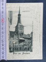 SOLOTHURN 1901 ZEITGLOCKENTURM BELEBT AK SO
