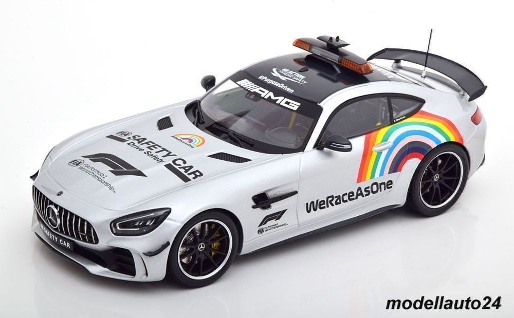 IXOMODELS Mercedes AMG GT-R Safety Car Grise – Miniature 1/43 – Collection Sport Automobile
