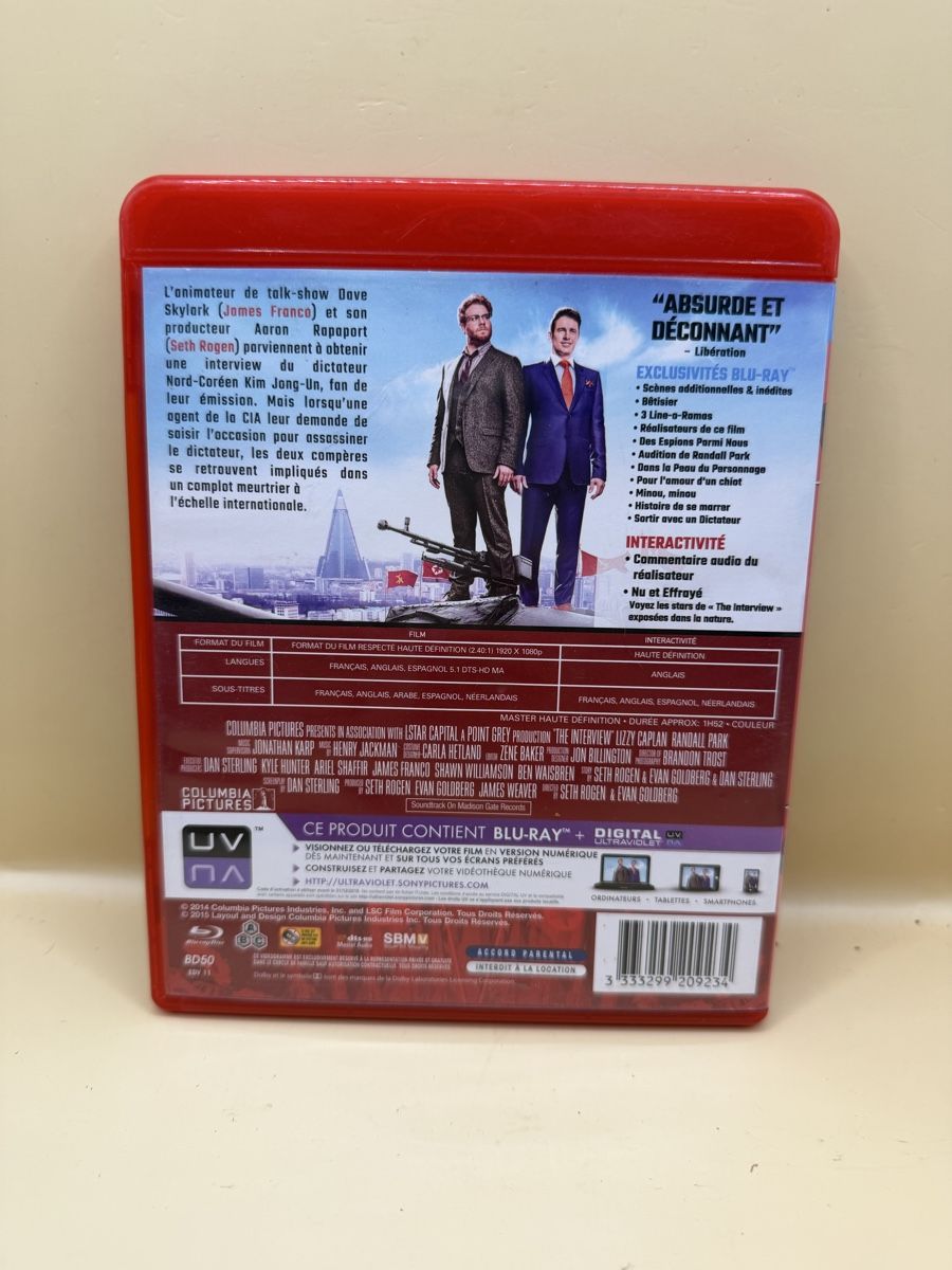 Tutti i DVDs: Blu-ray The Interview Edition Libertaire Version Non Censur – Usato da Genève venduto da sho_67qj 1