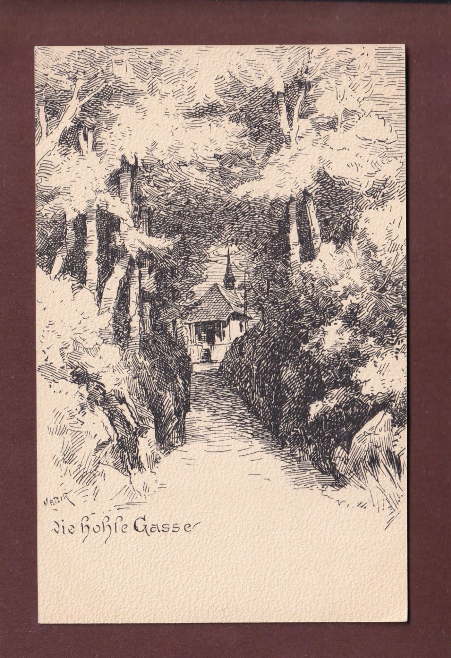 Cartoline postali: HOHLE GASSE - Vouga – Usato da Pully venduto da nicecards-shop