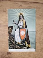Ansichtskarte Helvetia mit Schild und Schwert alt