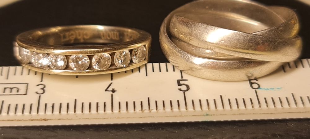 Bague En Argent Vintage Avec Pierre Précieuse Type Topaze - Occasion élégante